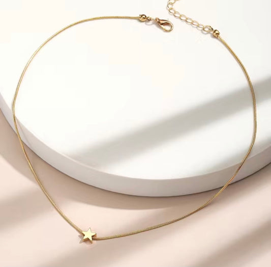 Gold Star Necklace