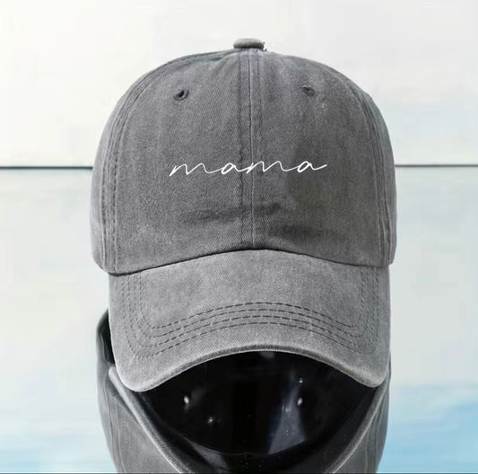 Mama washed baseball cap